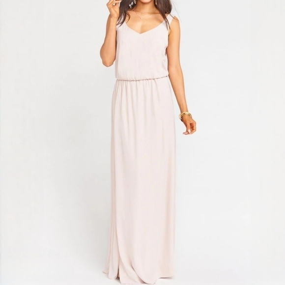 Show Me Your Mumu Kendall Maxi Dress Show Me the Ring Crisp L - Picture 2 of 12